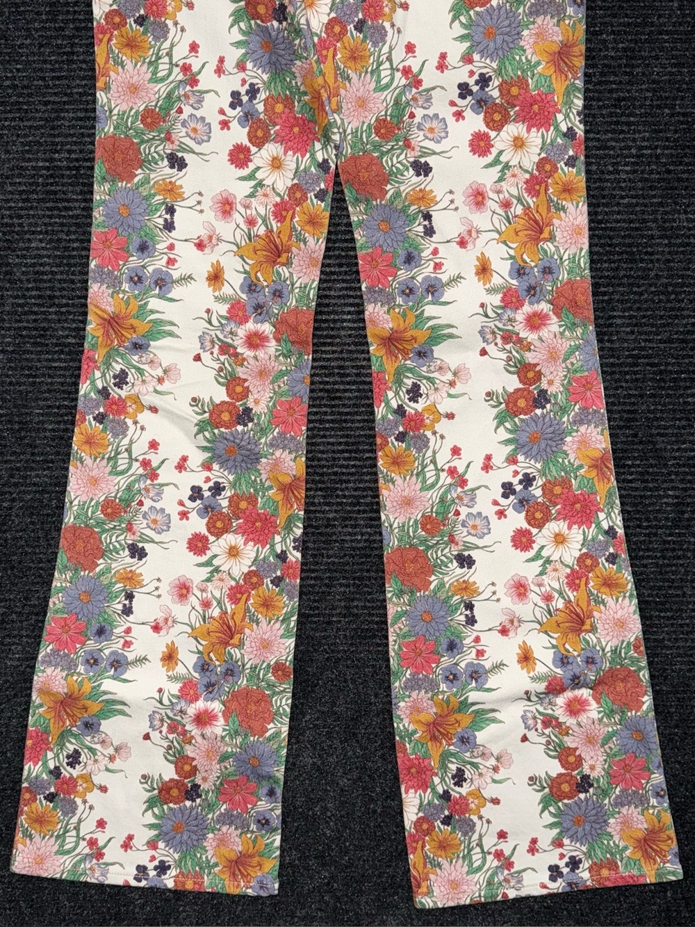 Free People x Wrangler Floral Print High Rise Bootcut Jeans 26 x 34 Western Boho - Picture 7 of 8